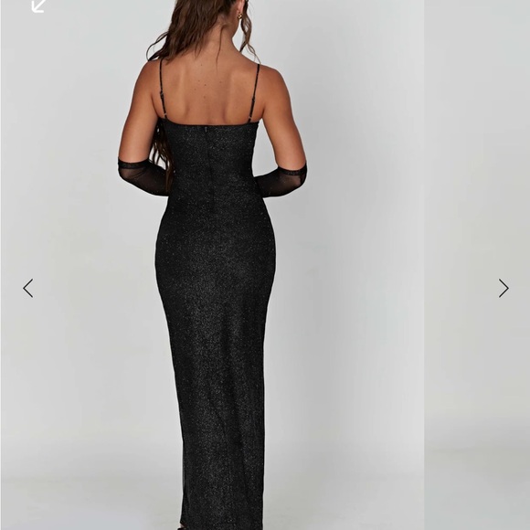 BABYBOO TRIXIE MAXI DRESS - BLACK SPARKLE - Picture 4 of 10